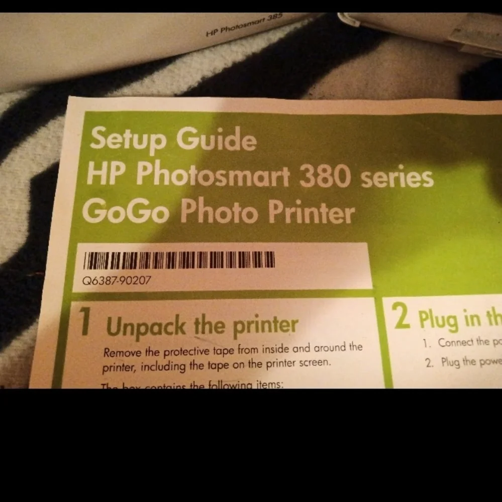 HP Photosmart 380 & 385 Digital Photo Printer